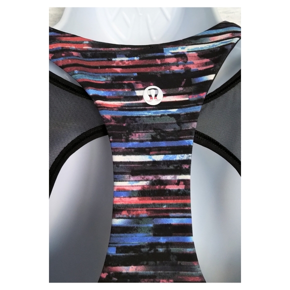 Lululemon Break Free Tank - Nulu - Hinshu Alpine White Multi / Black - Picture 8 of 10